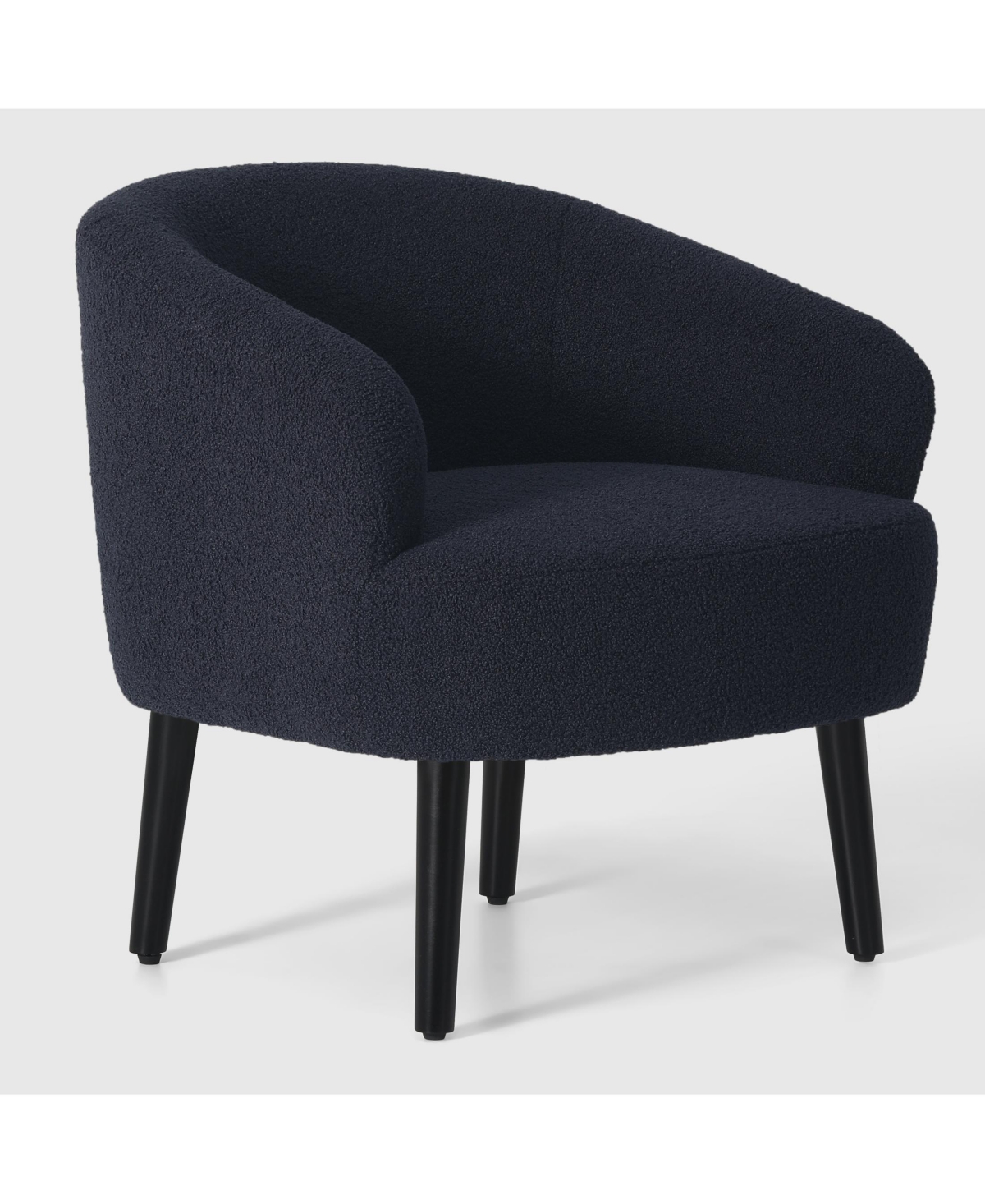 29" Wide Mid Century Modern Club Barrel Accent Armchair