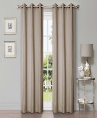 Linen-Inspired Room Darkening Grommet Top Curtains, 42" x 96" (Set of 2)