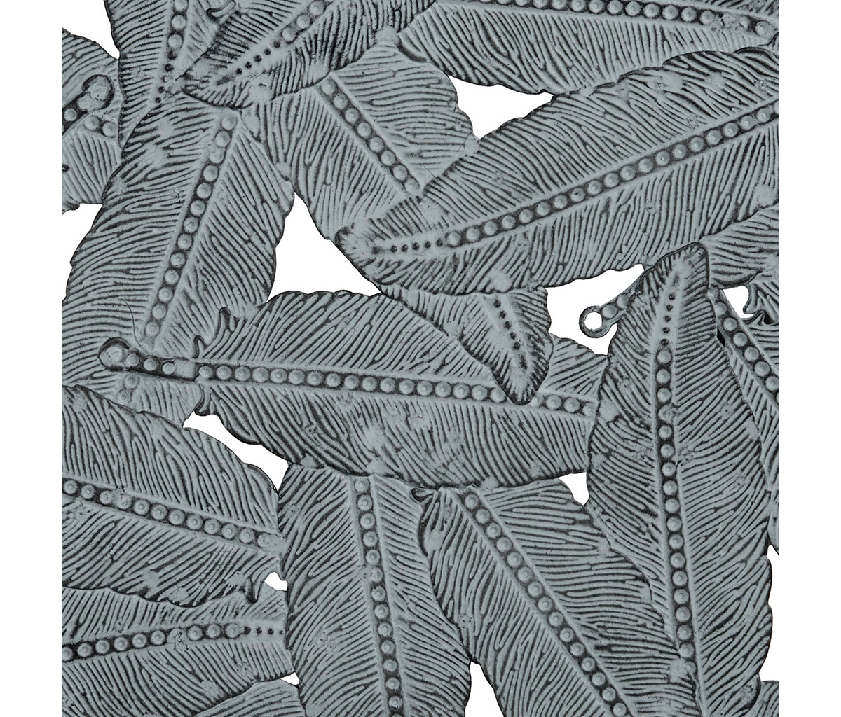 Streamdale Furniture Rossi Textured Feather 3-Piece Metal Disc Wall Decor Set