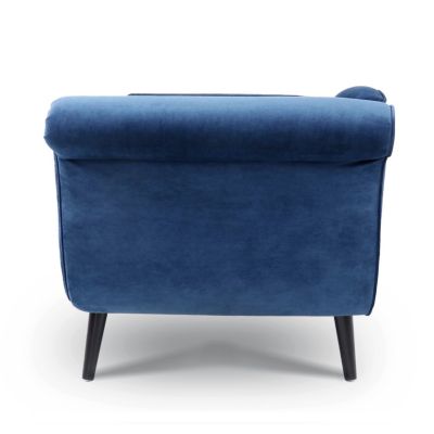 Chaise Lounge With Scroll Arm