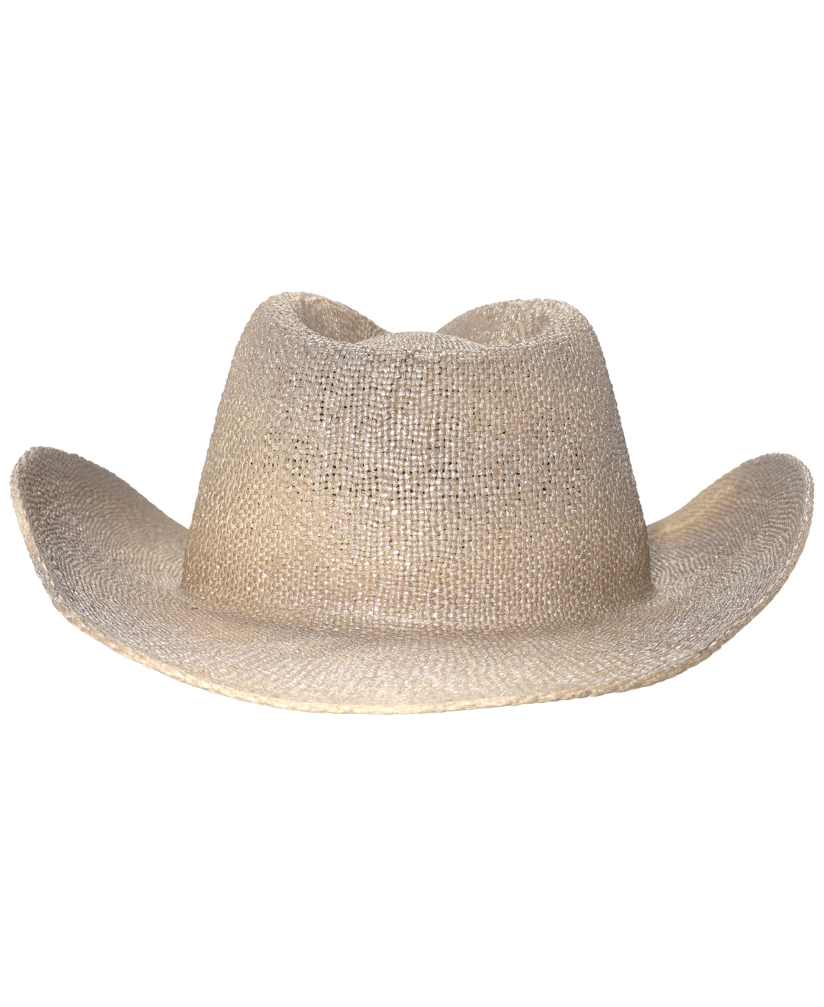 Shop Lauren Ralph Lauren Platino Shine Cowboy Hat In Platino Metallic