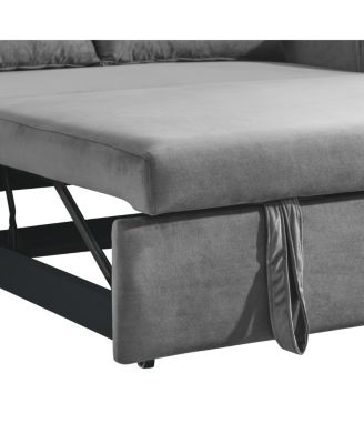 Streamdale 55" Modern Convertible Velvet Sofa Bed