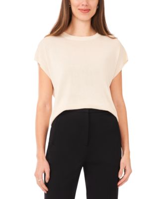 Vince Camuto - Women's Drop-Shoulder Short-Sleeve Sweater