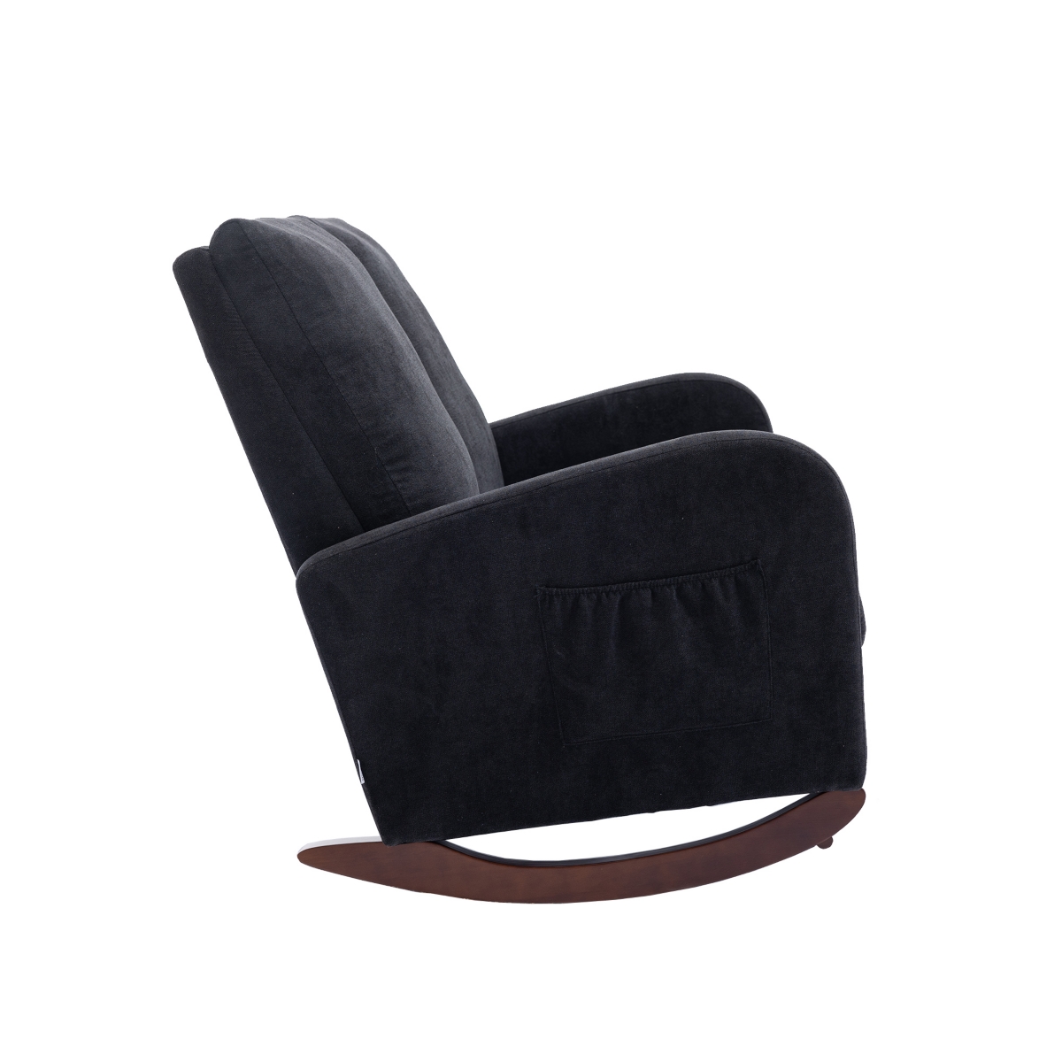 Streamdale Furniture Rocking Chair Upholstered Mid Century Modern Rocker Oversized Wingback Armchair For Living Room