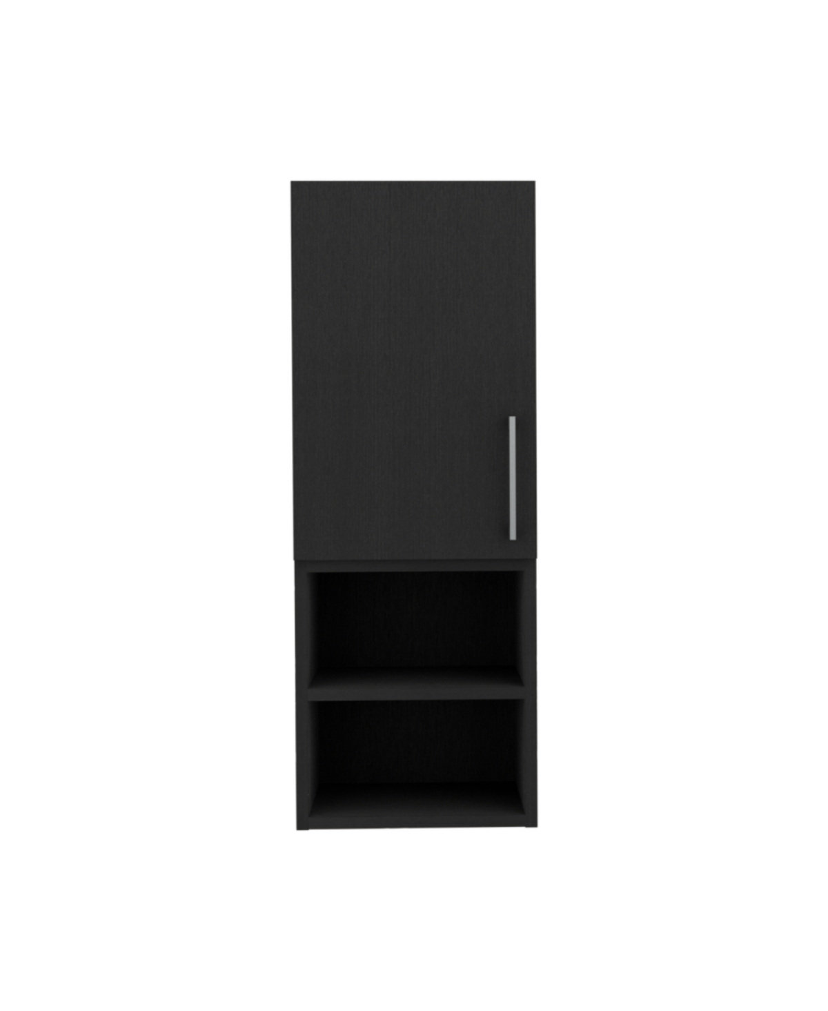 Madrid Medicine Cabinet - Black, Single Door, Metal Handle - Black