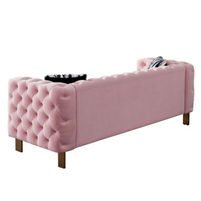 Velvet Chesterfield Sofa, 84