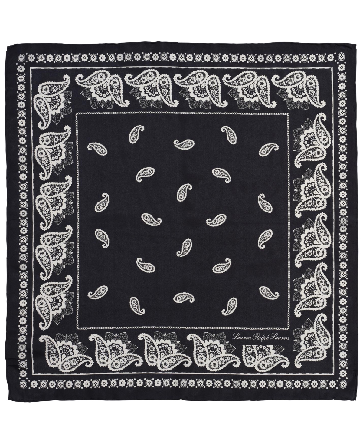 transition bandana square scarf - Black