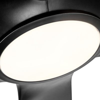 60 In Integrated LED Ceiling Fan Lighting With Black Abs Blade