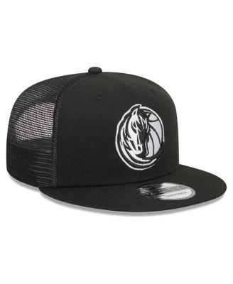 Men's Black Dallas Mavericks Evergreen 9FIFTY Trucker Snapback Hat