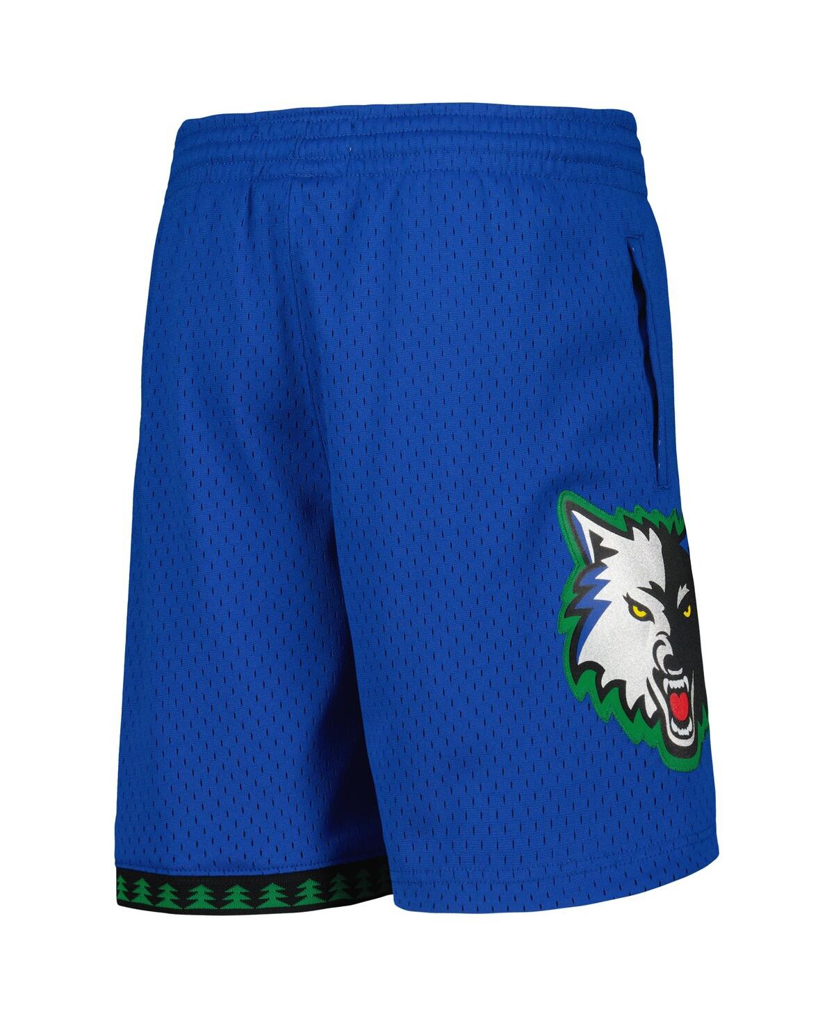 Mitchell & Ness Mitchell Ness Big Boys And Girls Blue Minnesota Timberwolves Hardwood Classics Swingman Shorts In Blue