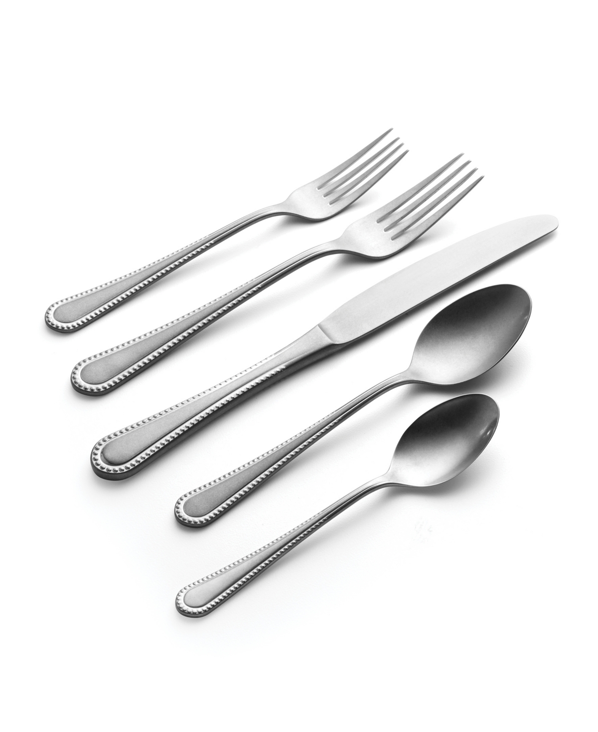 Oneida Hartwell Tumbled 42 Piece Flatware Set In Metallic
