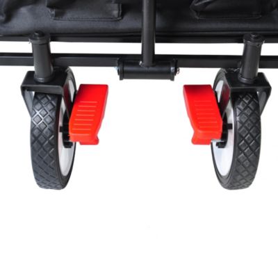 Streamdale Folding Wagon Garden Shopping Beach Cart (Black)