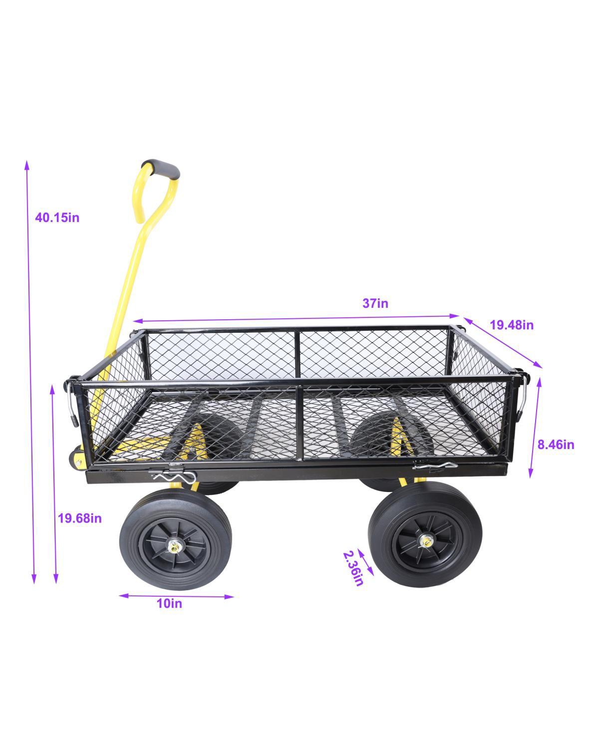 Streamdale Furniture Solid Wheels Tools Cart Wagon Cart Garden Cart Trucks Make It Easier To Transport Firewood