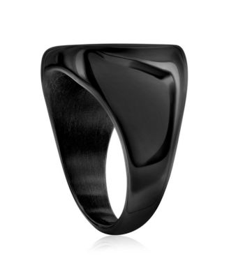 Stainless Steel Brushed Square Ring