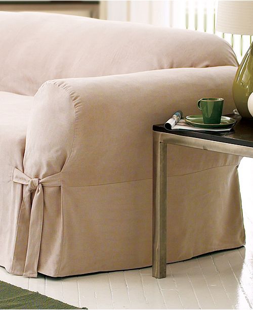 Sure Fit Soft Faux Suede Sofa Slipcover Slipcovers Home Macy's