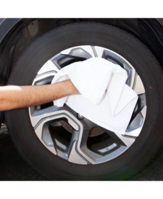 Terry Polishing Hand Towels (12 Pack), 16x27 in., Heavy 550 GSM, Absorbent Cotton, Multi-Purpose, Reusable, Color Options