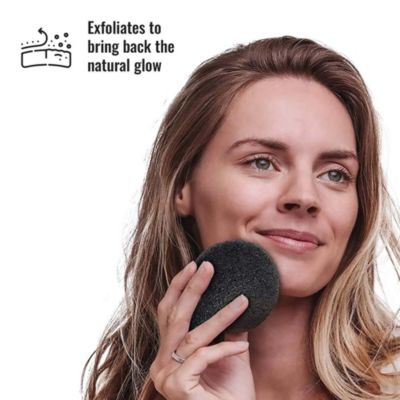 Natural Bamboo Charcoal Konjac Sponge 10-Pack
