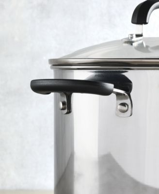 Brilliance Stainless Steel 8-Qt. Stockpot with Lid