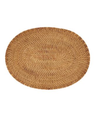 Woven Rattan Placemats Set of 4,14"x19"