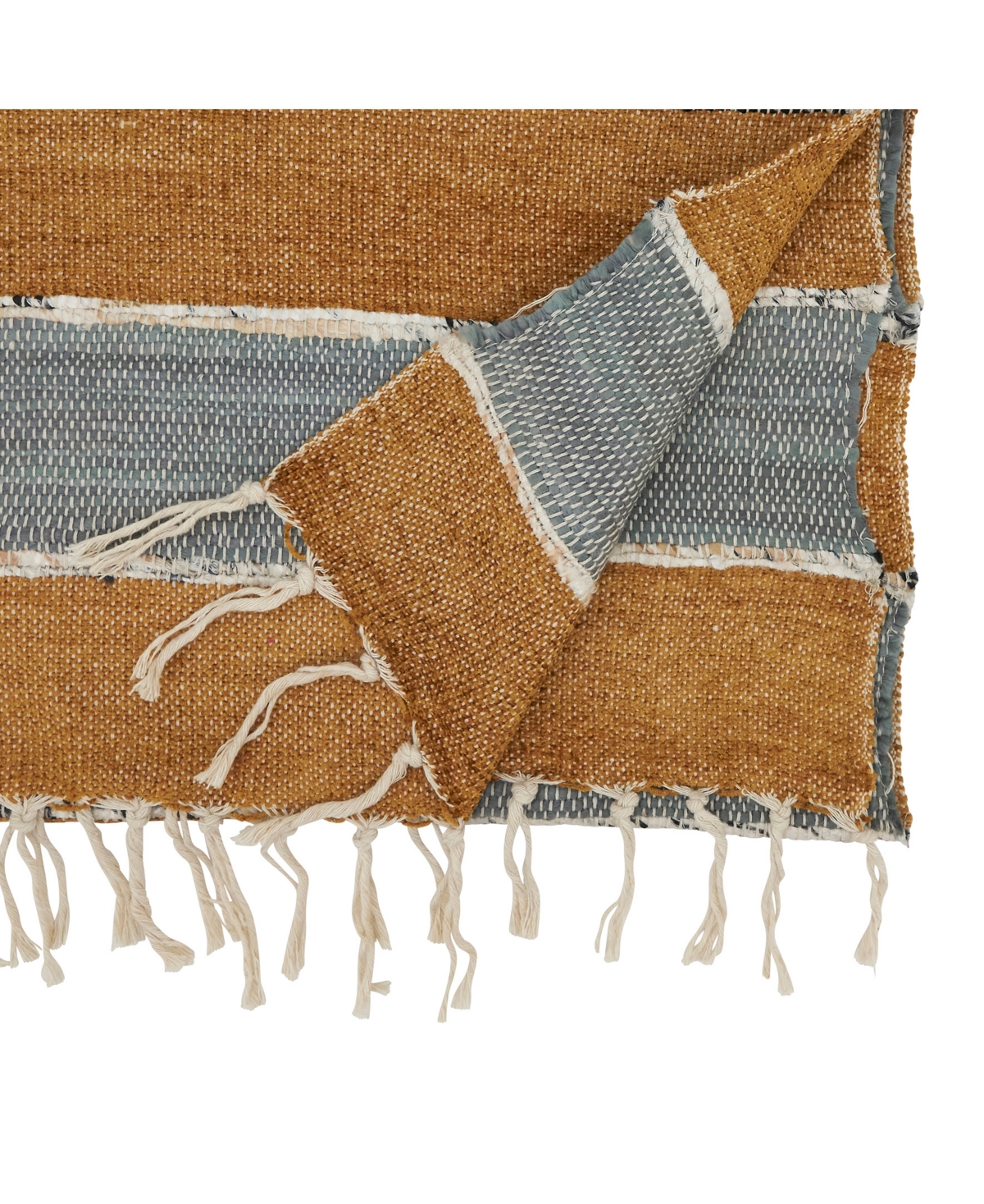 Saro Lifestyle Boho Chic Fringe-edged Table Runner, 16"x72" In Terracotta