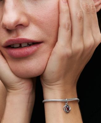 Sterling Silver Birthday Circle Stone Dangle Charm