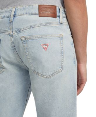 Men's Light-Wash GJ G16 Straight Jeans