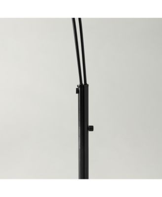 Trilage 84" LED Contemporary Arc Floor Lamp with Marble Base, Bulbs Included