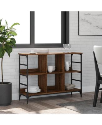 Sideboard Brown Oak 40.2"x12.6"x28.9" Engineered Wood