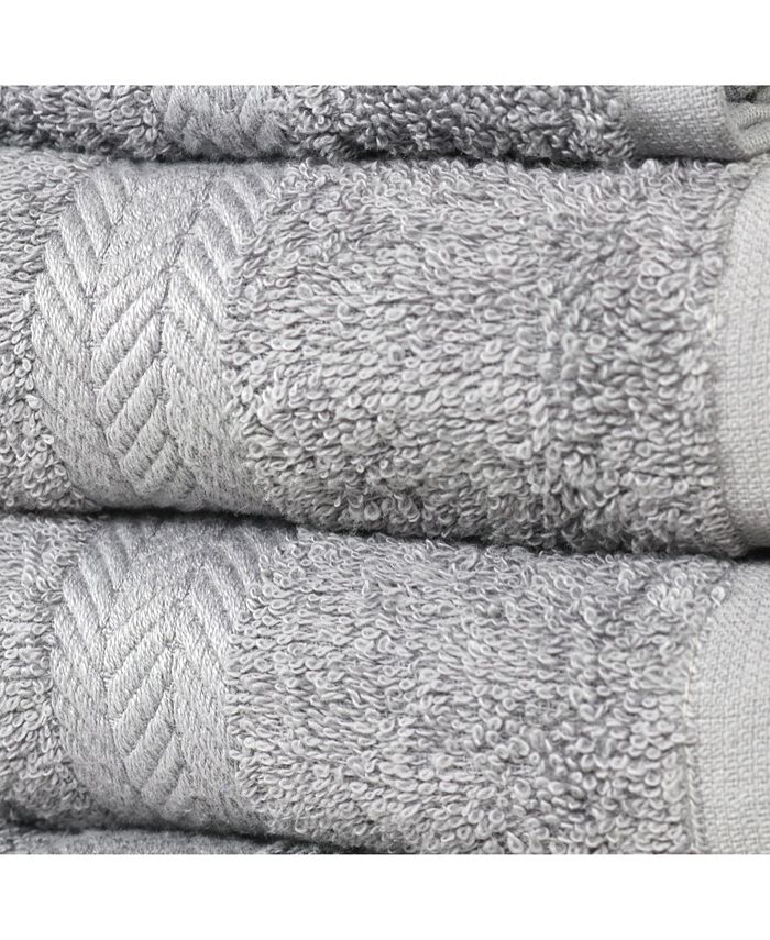 Arkwright Home Chelsea 6-Piece Bathroom Cotton Towel Set, 2 Bath Towels ...