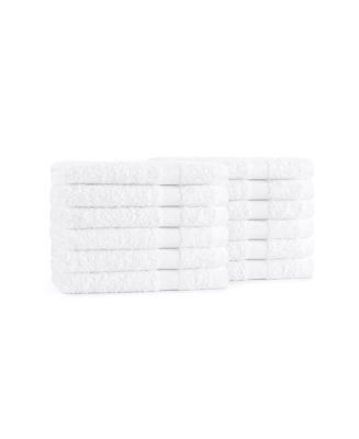Arkwright Home Admiral Washcloths (12 Pack), 12x12 in., Cotton Poly Blend, White - Macy's