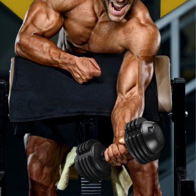 Streamdale 52Lbs Adjustable Dumbbell Steel And Plastic