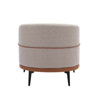 Streamdale Modern Two-Tone Upholstered Barrel Chair