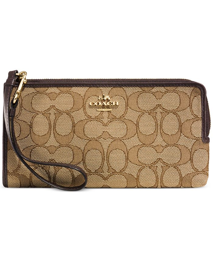 COACH ZIPPY WALLET IN SIGNATURE FABRIC Macy s
