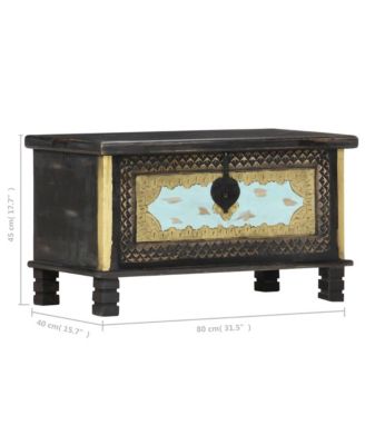 31.5&amp;#x22;x15.7&amp;#x22;x17.7&amp;#x22; Solid Mango Wood Storage Chest