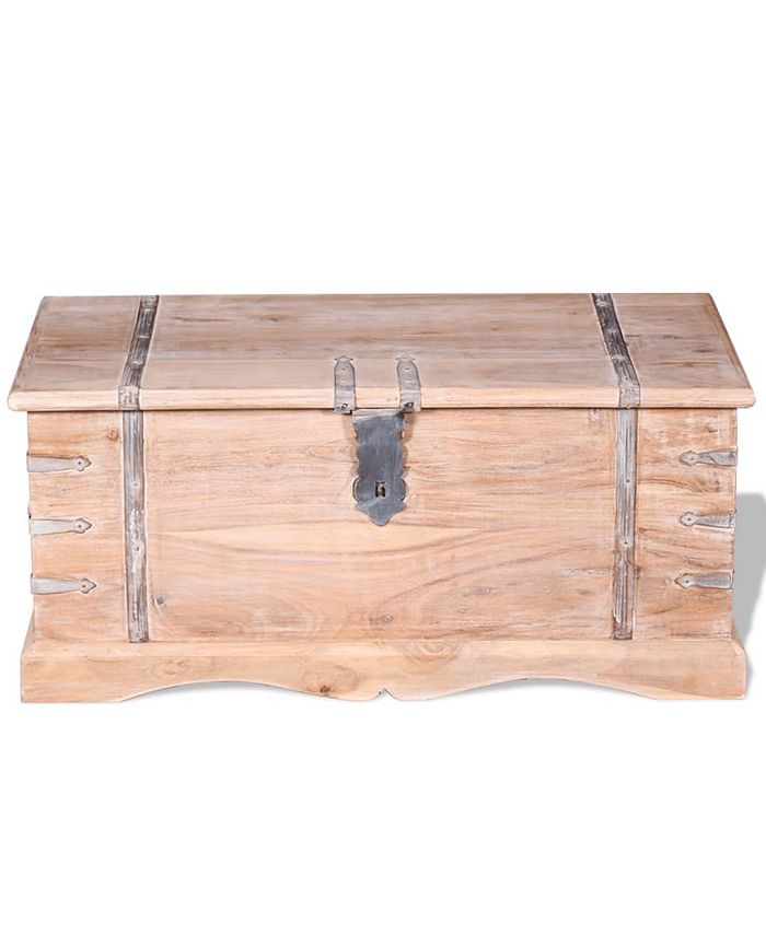 VidaXL Garden Side Table Solid Acacia Wood 40 X