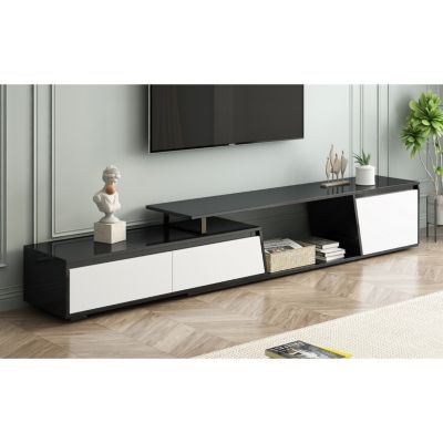 Streamdale Rectangle TV Stand, 2 Drawers, 1 Cabinet, Up to 100"