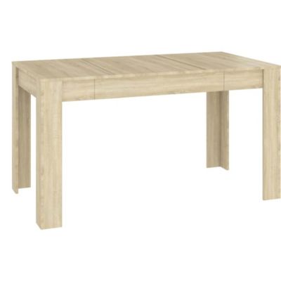 Dining Table Sonoma Oak Engineered Wood Medium Simple