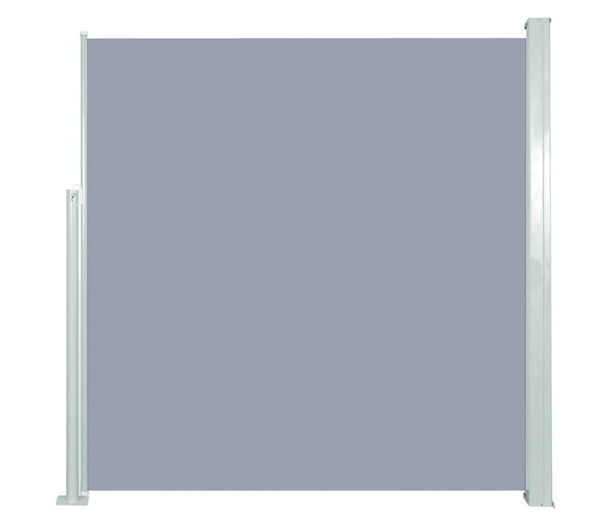 Retractable Side Awning 55.1"x118.1" Gray - Grey