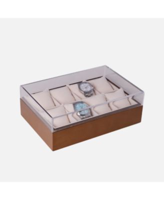 Wood and Acrylic Eight Watch Box