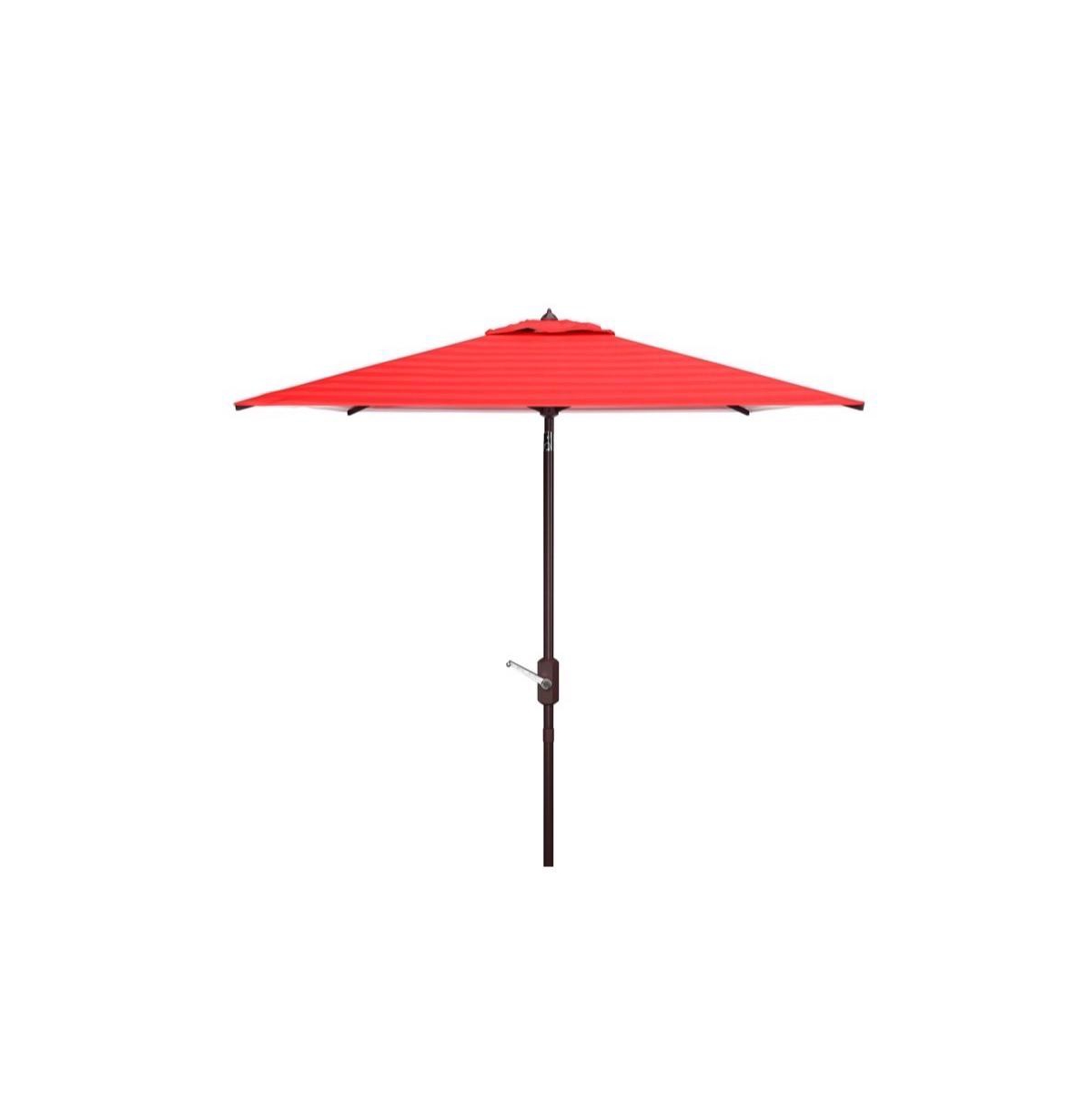 Athens 7.5 Ft Square Crank Umbrella - Red