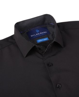 Men's Geometric Performance Stretch Button Down Dress Shirt