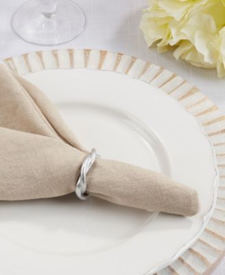 Twisted Resin Napkin Ring Set of 4,Set