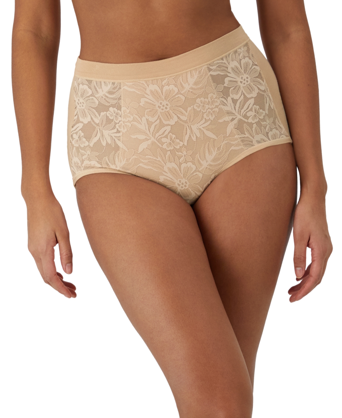 Women's Breathe Lace High-Rise Brief Underwear Dfclbf - Currant Purple