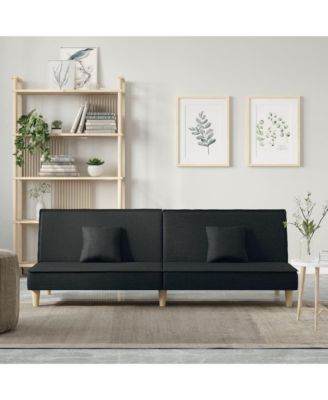 Sofa Bed Black Fabric
