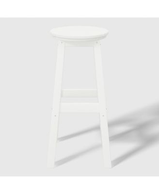 29" HDPE Outdoor Patio Round Bar Stool