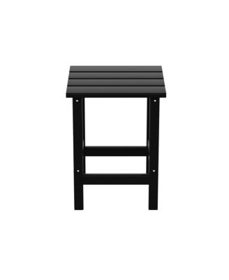 3-Piece Outdoor Patio Adirondack Coffee Table and Side Table Set