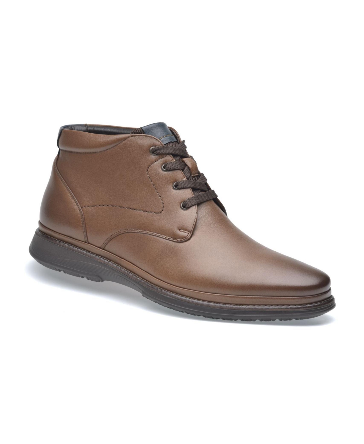 Men's Premium Comfort Lambskin Leather Low Ankle Boots - Barista brown