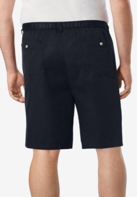 Big & Tall Knockarounds 8" Full Elastic Plain Front Short