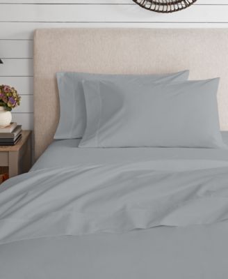 300 Thread Count Brushed Cotton Percale 3-Pc. Sheet Set, Twin