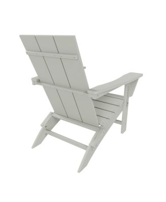 Modern Outdoor Folding Adirondack Chair (Set of 2)